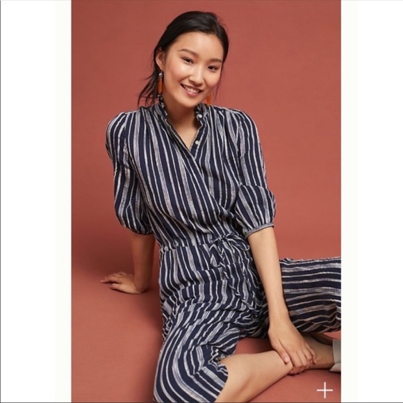 Anthropologie Trovata Ingrid Striped Jumpsuit - Picture 2 of 7